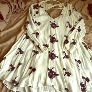 Free people white embroidered dress